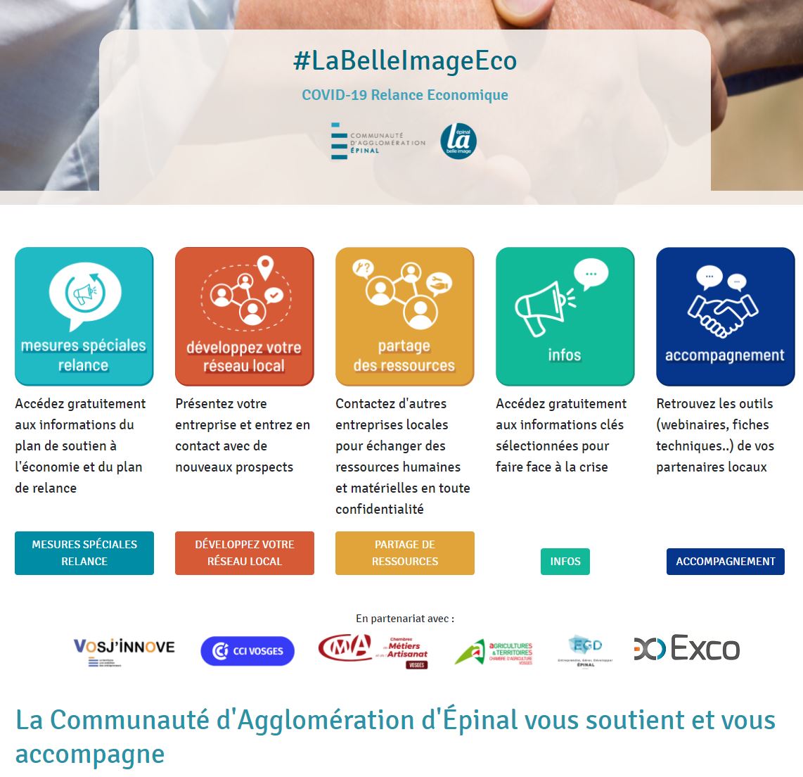 Annonces de la plateforme de solidarité de la Communauté d’Agglomératio d'Épinal