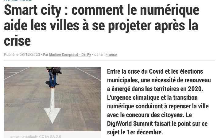 Image pour l'article Smart City : comment le numérique aide les villes à se projeter après la crise ?